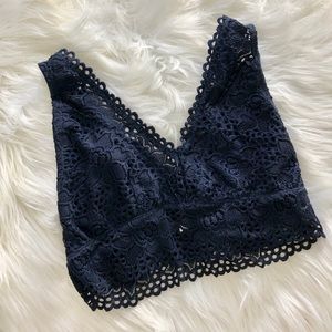 Beautiful Blue Lace Bralette Altered State